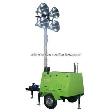 4 Lampen mobile Licht Turm Benzin-Generator RZZM-12G